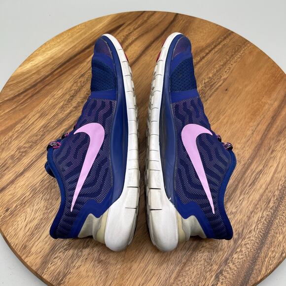 Nike Free 5.0 Shoes Womens Size 7.5 Blue Running Comfort Walking Gym Sneakers - Picture 6 of 8